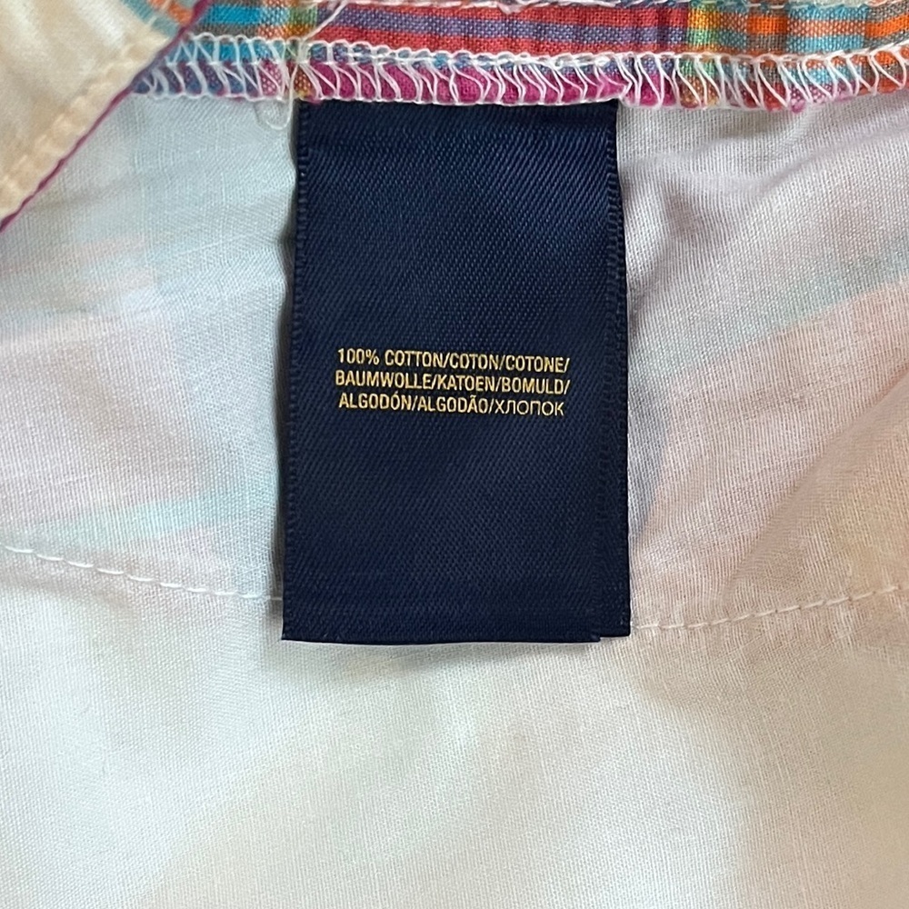 Polo Ralph Lauren Girls Plaid 100% Cotton Shorts Size 12 - Picture 6 of 6